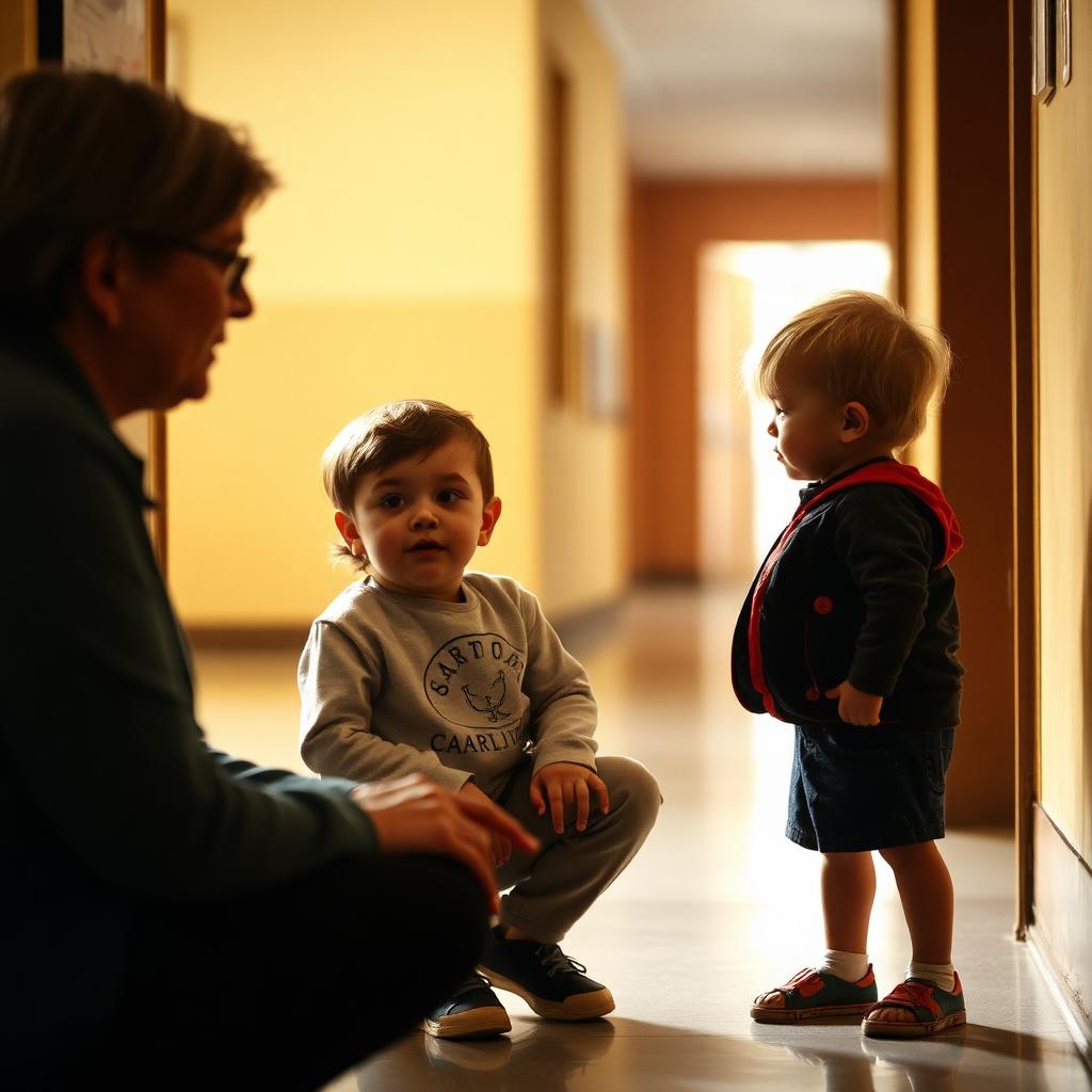A student concentrates during a classroom lesson.